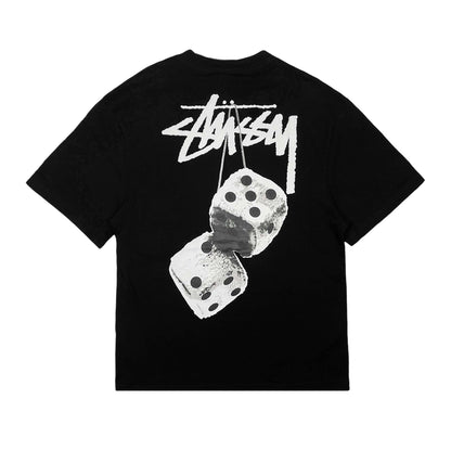 Stussy Fuzzy Dice Tee Black