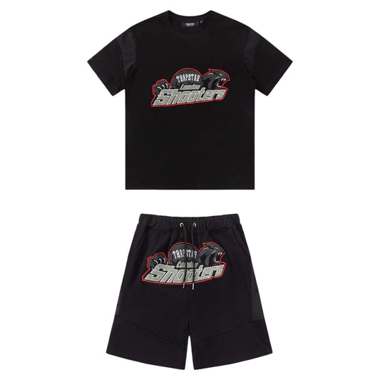 Trapstar Shooters Short Set Black/Red