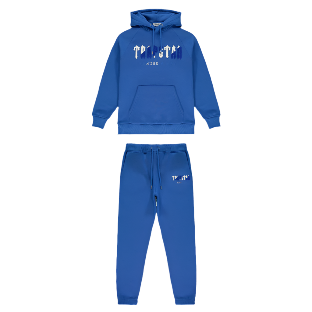 Trapstar Decoded Hooded Tracksuit Dazzling Blue/White