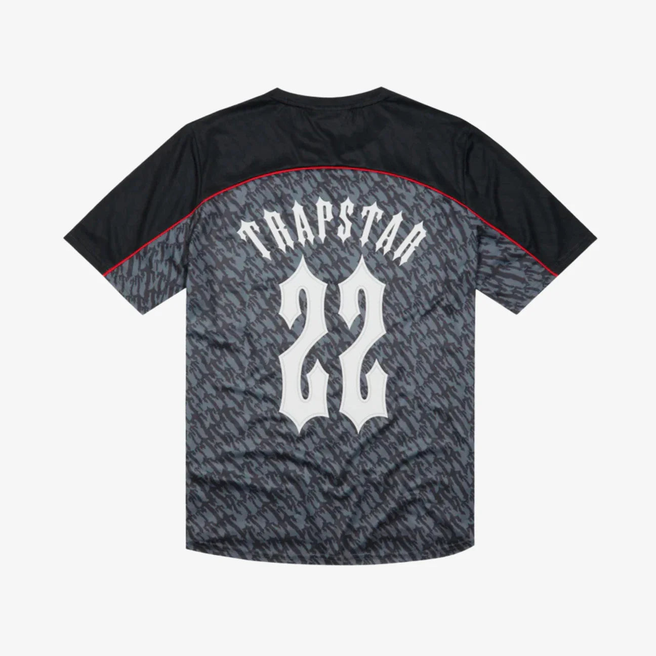 Trapstar T Monogram Football Jersey - Grey/Red