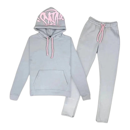 Syna World Tracksuit- Grey/Pink