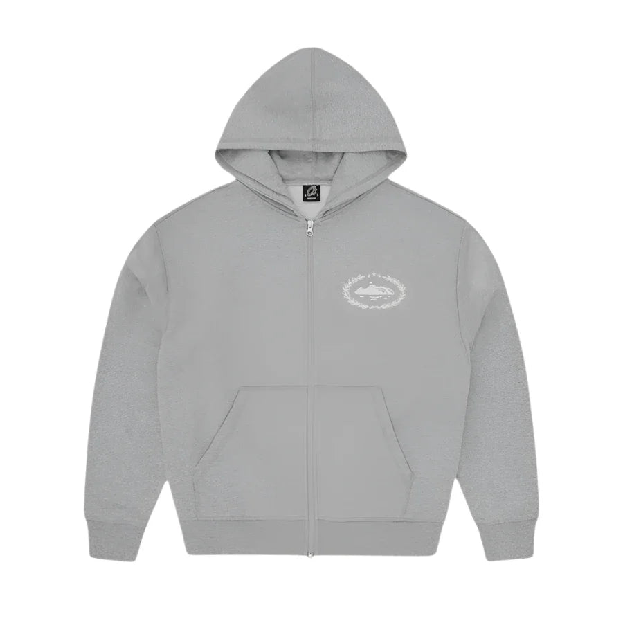 Corteiz Superior Royale Zip Hoodie- Grey