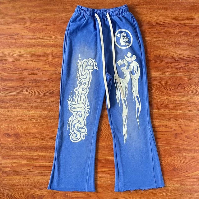 Hellstar Yoga joggers -Blue