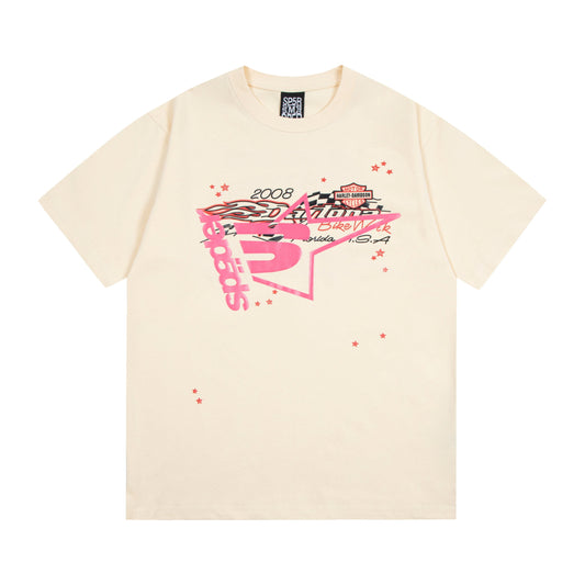 Sp5der Racer Tee - Cream