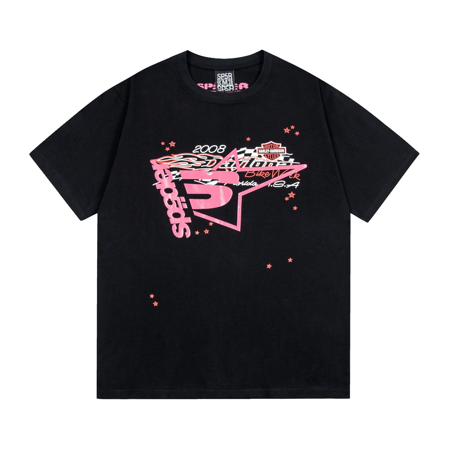 Sp5der Racer Tee - Black