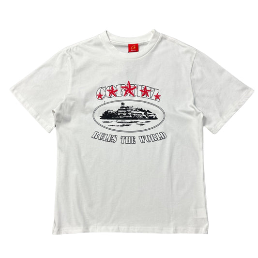 Corteiz "Rules The World" T Shirt White