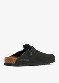 Birkenstock Boston Clog Suede "Black"